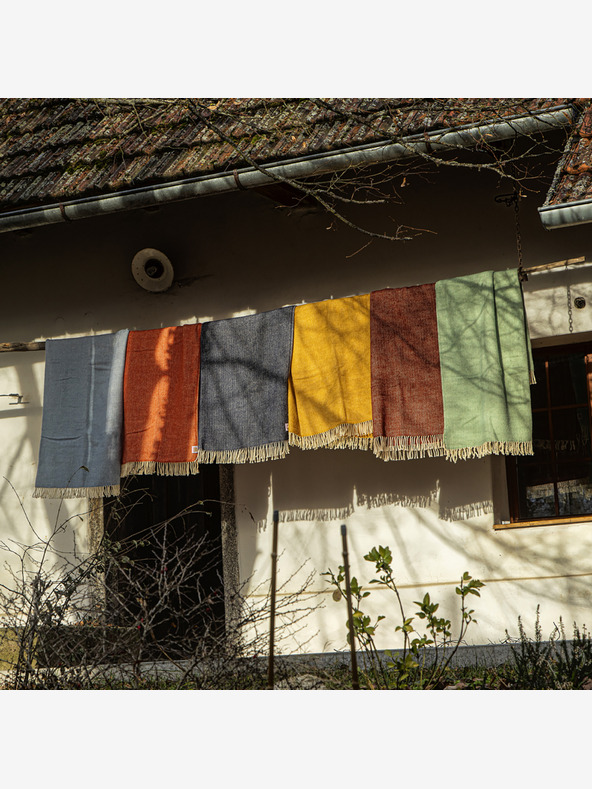 Balkanova Coperta di lana Elma IX - grigio naturale