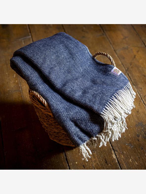 Balkanova Coperta di lana Elma VII - blu notte