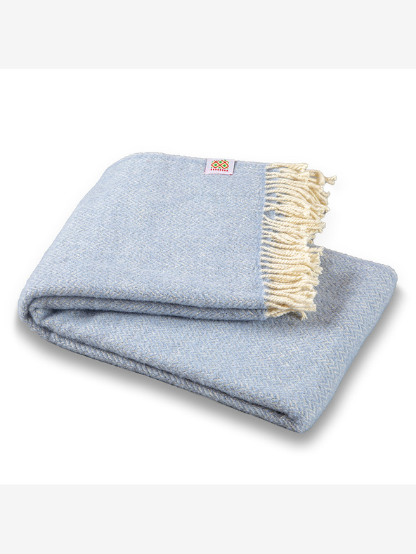 Balkanova Coperta di lana Elma VI - blu ghiaccio