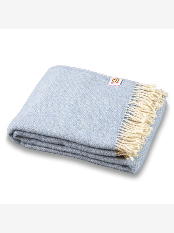 Balkanova Coperta di lana Elma VI - blu ghiaccio