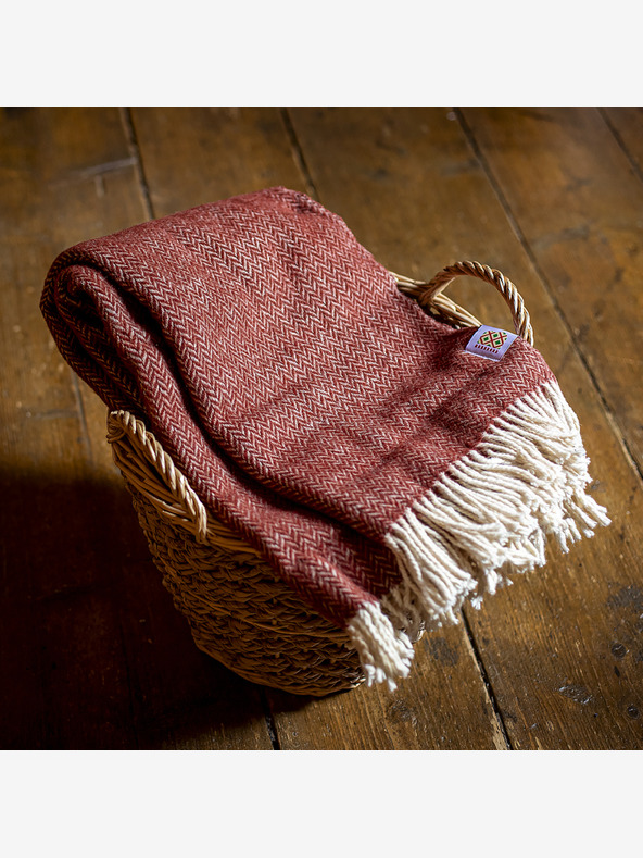 Balkanova Coperta di lana Elma V - bordeaux