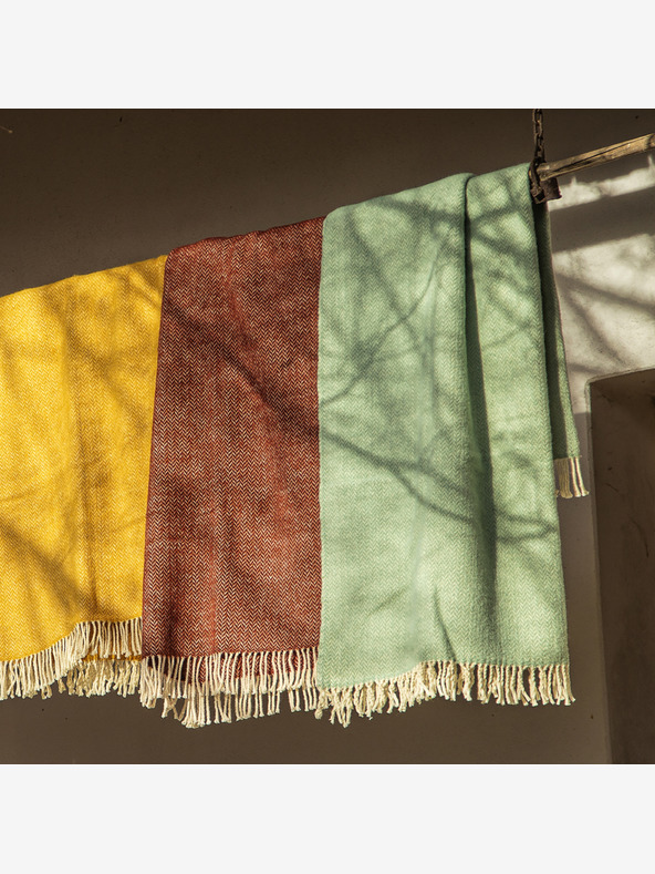 Balkanova Coperta di lana Elma II - arancione