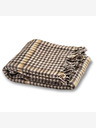 Balkanova Coperta di lana Elma XI - marrone e beige a quadri