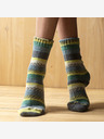 Balkanova Calzini in lana merino, fantasia verde
