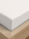 Kvalitex Lenzuolo singolo Lenzuolo Atlas liscio 140x240 cm bianco