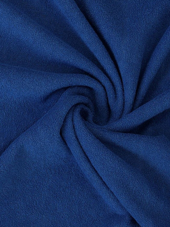 Kvalitex Lenzuolo in spugna 220x200cm blu scuro