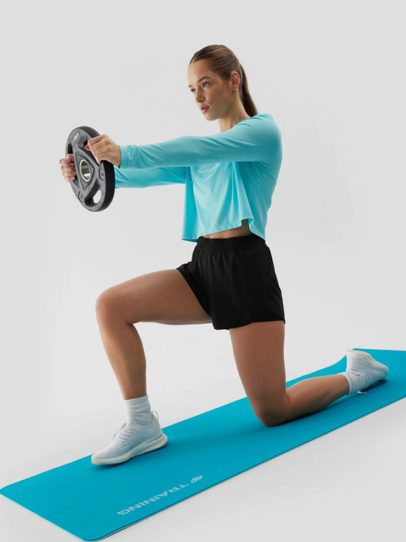 4F Maglietta sportiva a manica lunga sciolta da donna ad asciugatura rapida 4F