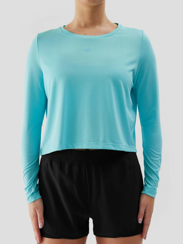 4F Maglietta sportiva a manica lunga sciolta da donna ad asciugatura rapida 4F