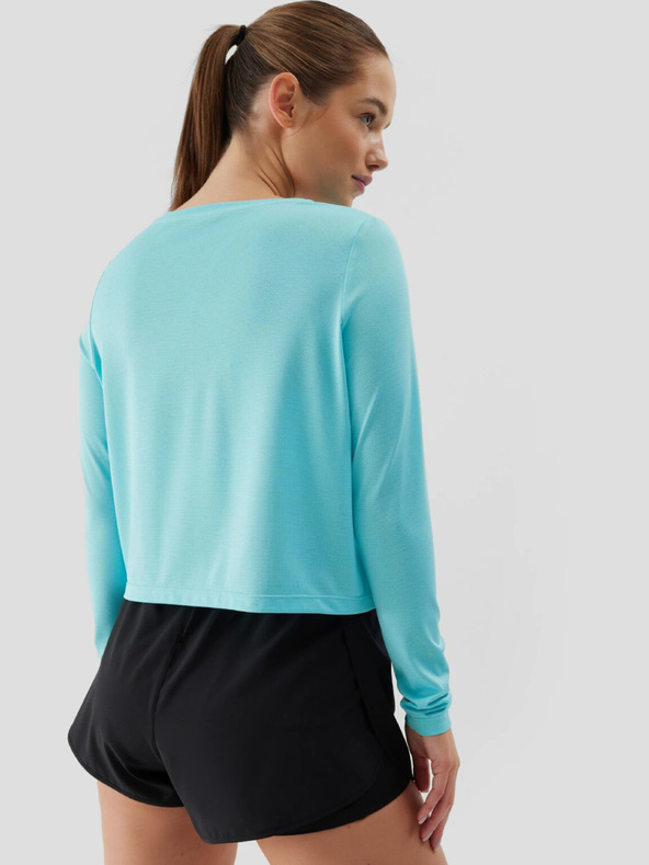 4F Maglietta sportiva a manica lunga sciolta da donna ad asciugatura rapida 4F