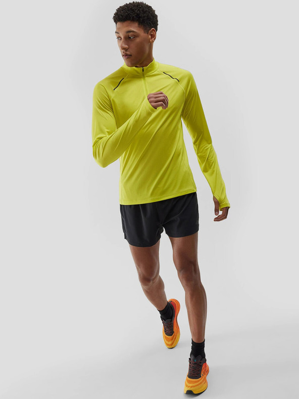 4F Maglietta da corsa a maniche lunghe ad asciugatura rapida da uomo 4F