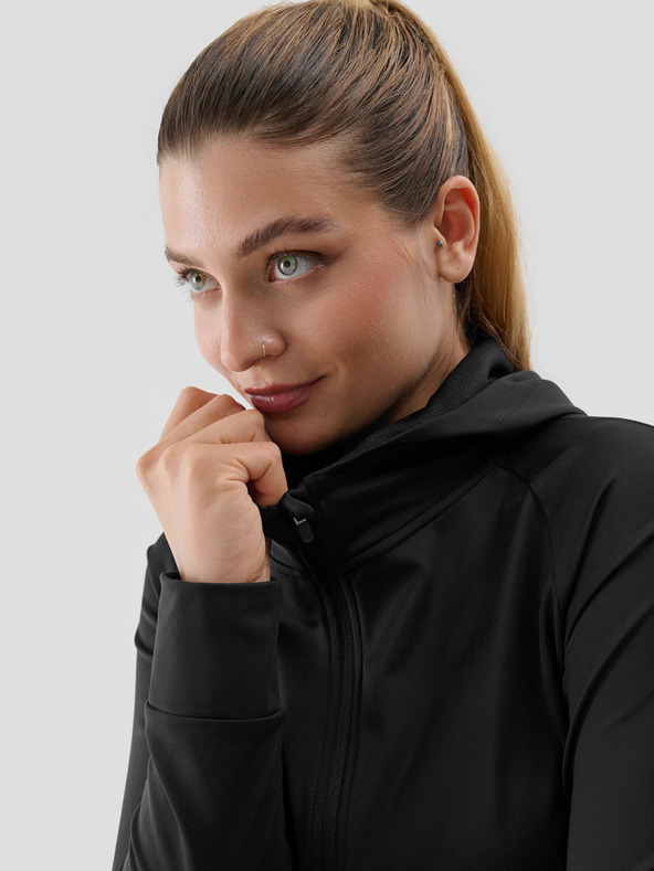 4F 4F Felpa sportiva da donna ad asciugatura rapida con cappuccio 4F