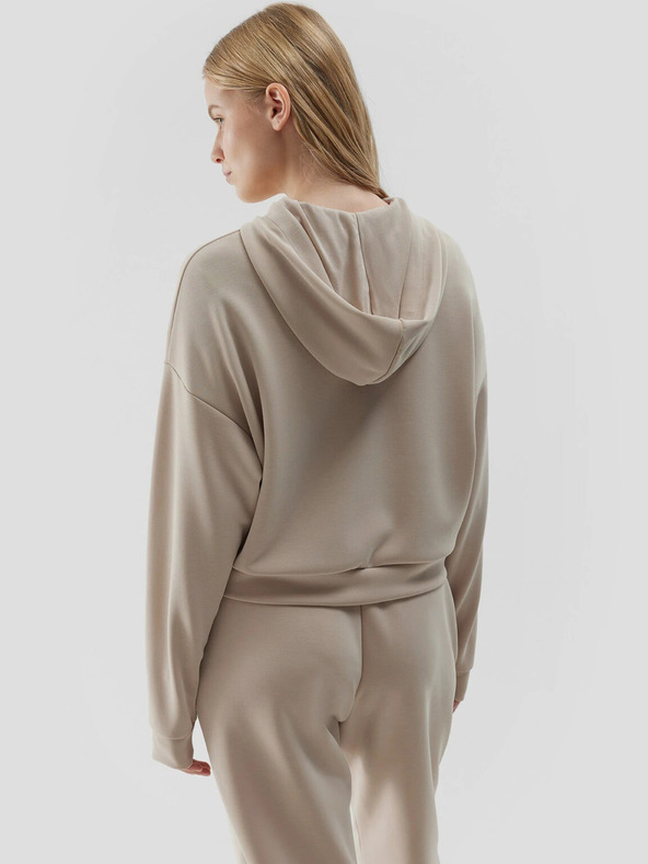 4F Felpa donna con cappuccio e zip 4F