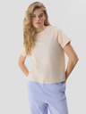 4F Maglietta donna tinta unita in cotone organico 4F
