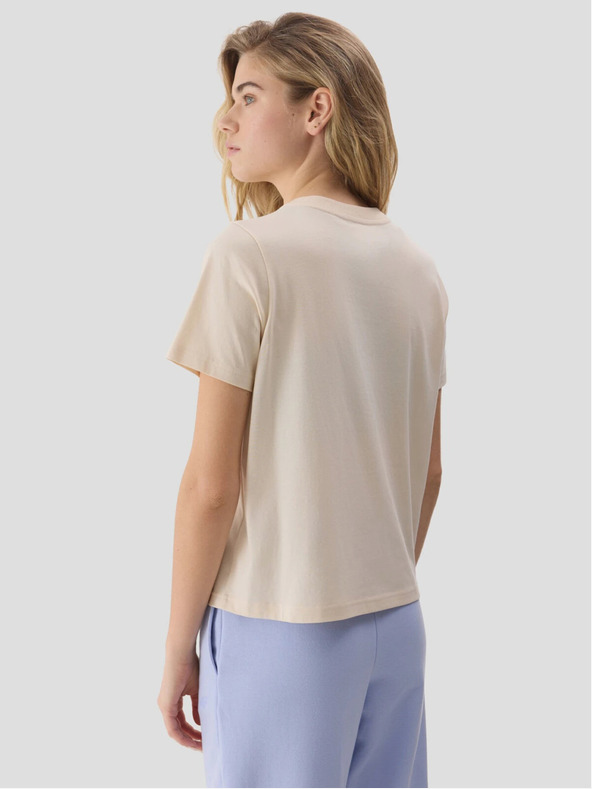 4F Maglietta donna tinta unita in cotone organico 4F