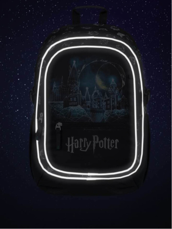BAAGL  Set scuola nero - zaino, astuccio, borsa Baagl Core Harry Potter Hogwarts