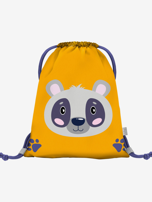 BAAGL  Sacchetto per la scuola dell'infanzia giallo Baagl Raccoon