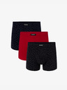 Atlantic Confezione da 3 boxer ATLANTIC da uomo - blu scuro, rosso, blu scuro