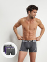 DIM Set di tre boxer sportivi in grigio, blu e nero DIM SPORT MICROFIBRA BOXER 3x