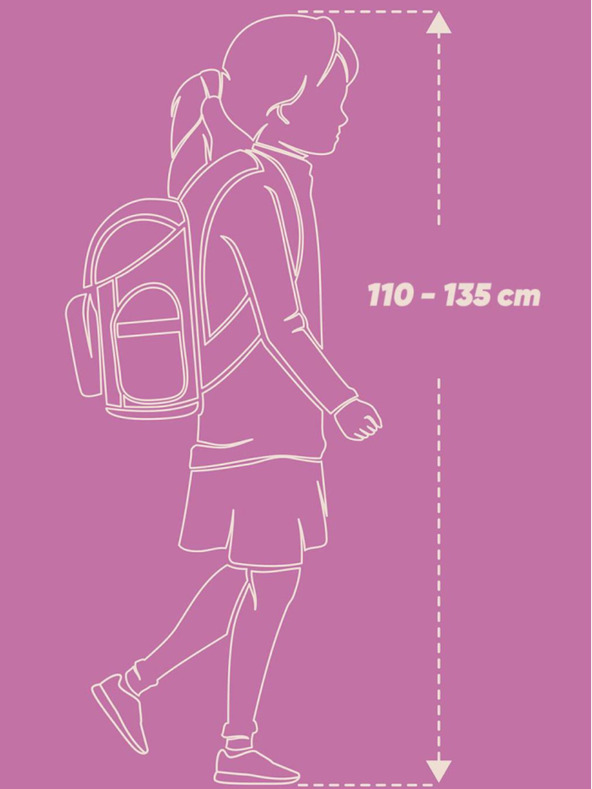 BAAGL  Zaino scuola rosa Zippy Baagl Fenicottero