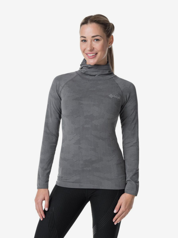 Kilpi Maglietta sportiva con cappuccio grigia da donna Kilpi Ninja
