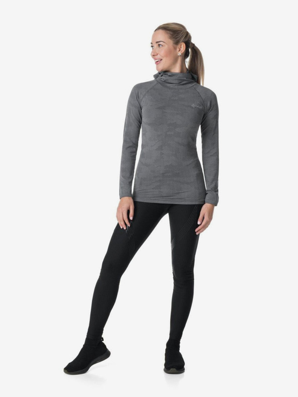 Kilpi Maglietta sportiva con cappuccio grigia da donna Kilpi Ninja