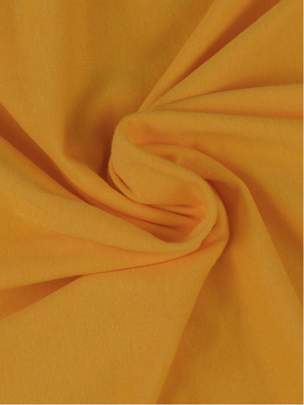 Kvalitex Lenzuolo bebè in jersey 70x140cm giallo intenso Kvalitex