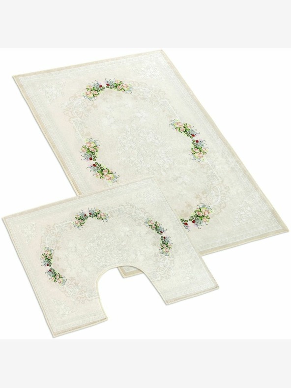 Bellatex Tappeto per bagno e toilette Roses 3D Bellatex