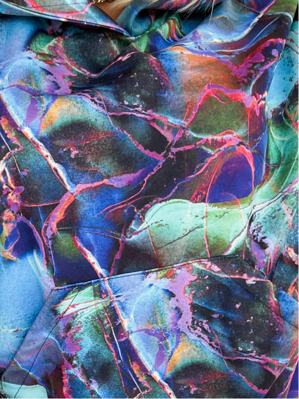 numoco Felpa con cappuccio - marmo blu Numoco