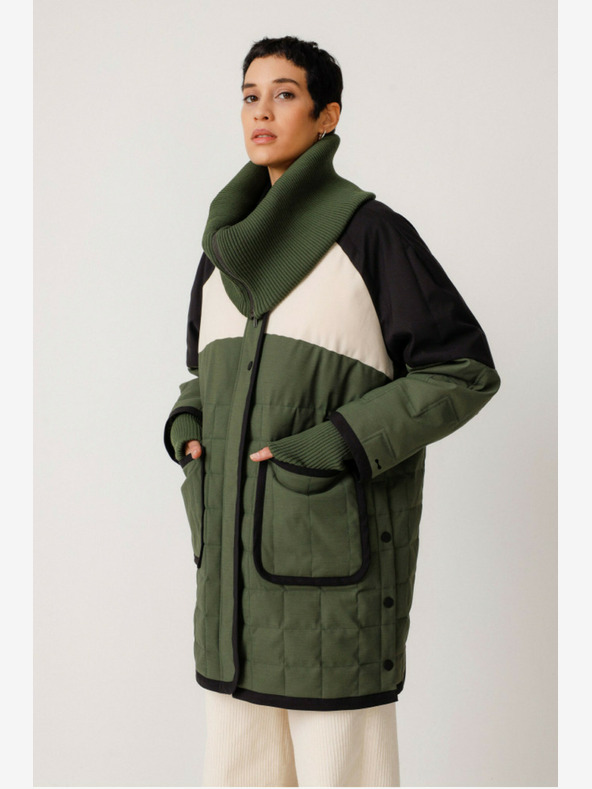 SKFK Cappotto invernale da donna verde SKFK