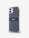DKNY PC/TPU Ripetizione del modello Tonal Stripe Magsafe Back Cover per iPhone 11 Blue DKNY