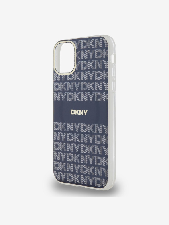 DKNY PC/TPU Ripetizione del modello Tonal Stripe Magsafe Back Cover per iPhone 11 Blue DKNY
