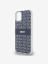 DKNY PC/TPU Ripetizione del modello Tonal Stripe Magsafe Back Cover per iPhone 11 Blue DKNY