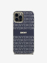 DKNY PC/TPU Ripetizione modello Tonal Stripe Magsafe Back Cover per iPhone 12/12 Pro Blu DKNY