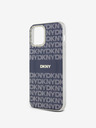 DKNY PC/TPU Ripetizione modello Tonal Stripe Magsafe Back Cover per iPhone 12/12 Pro Blu DKNY
