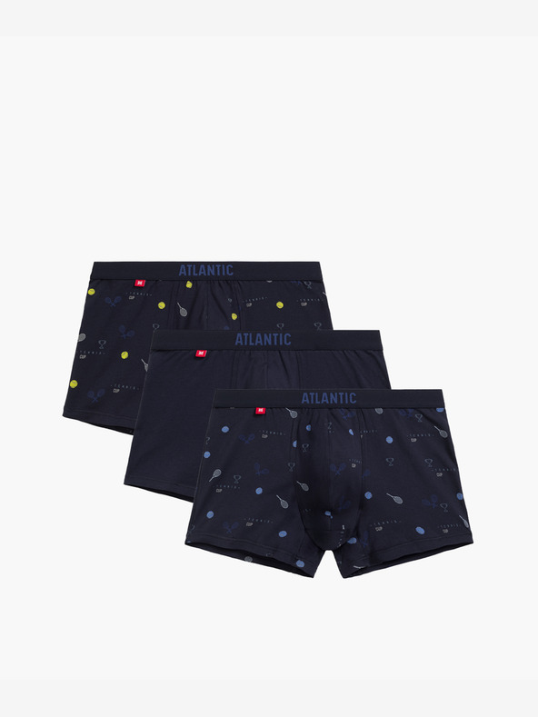 Atlantic Boxer da uomo ATLANTIC 3Pack - Blu scuro