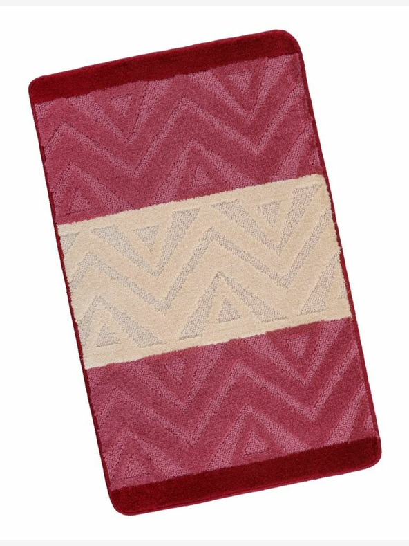 Bellatex Tappeto bagno 60x100cm chevron bordeaux Bellatex