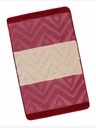 Bellatex Tappeto bagno 60x100cm chevron bordeaux Bellatex