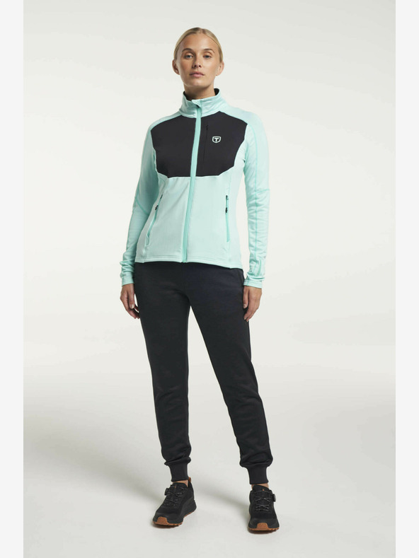 Tenson Felpa funzionale con zip intera Tenson Txlite Donna W Turchese chiaro