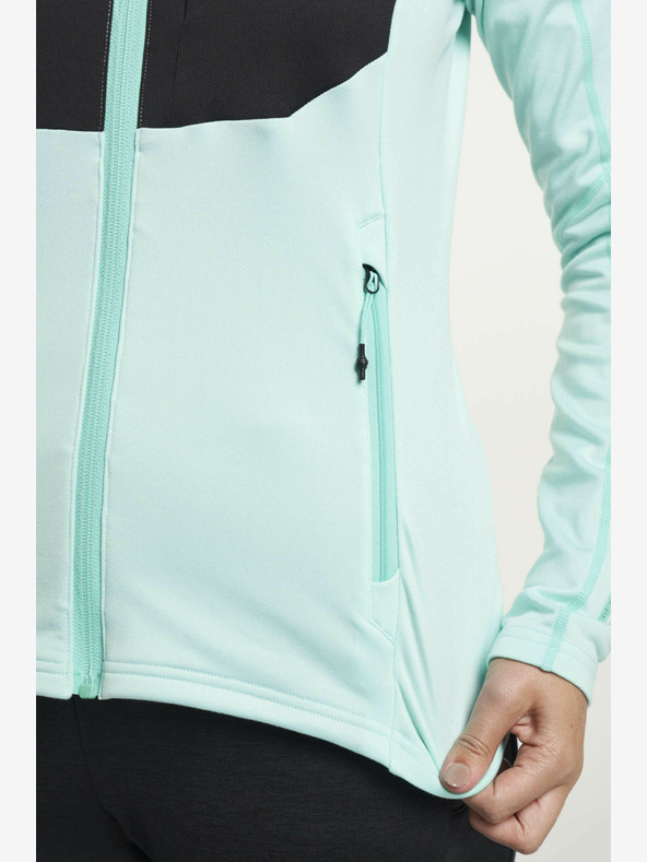Tenson Felpa funzionale con zip intera Tenson Txlite Donna W Turchese chiaro