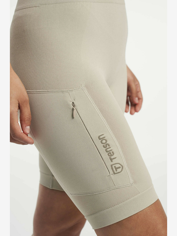 Tenson Pantaloncini funzionali senza cuciture TENSON Donna W Beige