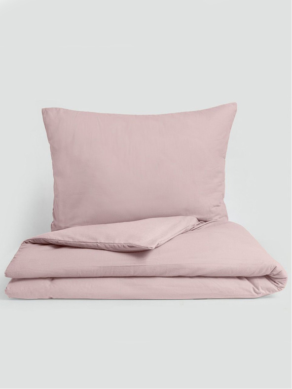 Kvalitex Lenzuola di flanella classica 140x200, 70x90cm rosa