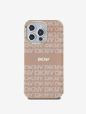 DKNY PC/TPU Ripetizione modello Tonal Stripe Magsafe Back Cover per iPhone 15 Pro Max rosa DKNY