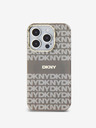 DKNY PC/TPU Ripetizione del modello Tonal Stripe Magsafe Back Cover per iPhone 13 Pro Max Beige DKNY