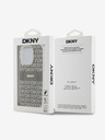 DKNY PC/TPU Ripetizione del modello Tonal Stripe Magsafe Back Cover per iPhone 13 Pro Max Beige DKNY