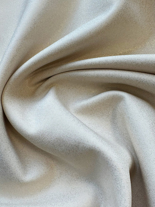 numoco Abito a trapezio con fiocco - beige con glitter Numoco NEVA