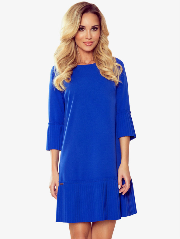 numoco Abito comodo plissettato - blu Numoco LUCY