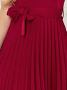 numoco Abito plissettato a maniche corte - bordeaux Numoco LILA