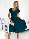numoco Abito a maniche corte con scollatura - verde Numoco MATILDE