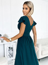 numoco Abito a maniche corte con scollatura - verde Numoco MATILDE