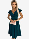 numoco Abito a maniche corte con scollatura - verde Numoco MATILDE